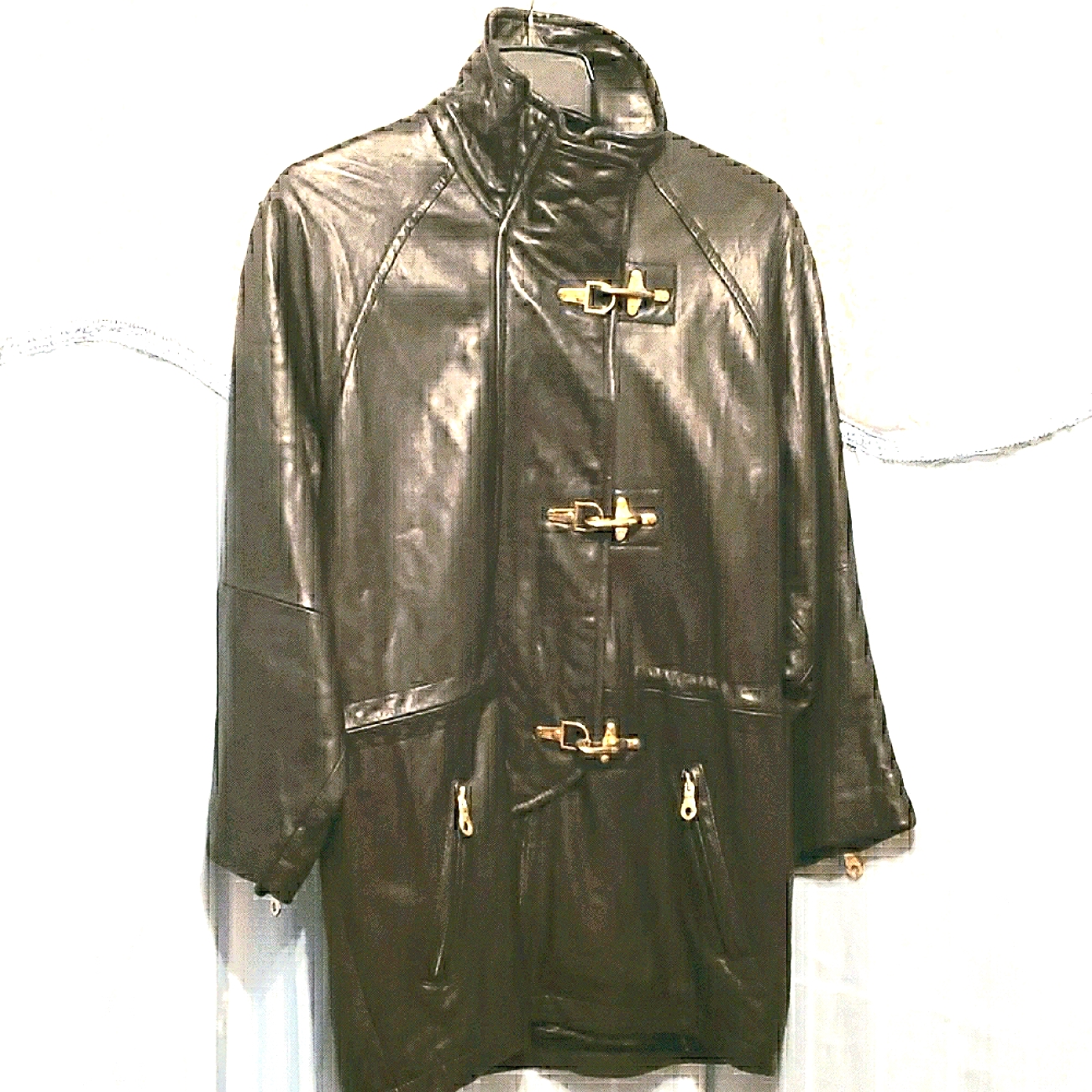 Andrew Marc Addition Black Leather Jacket Sz Xs